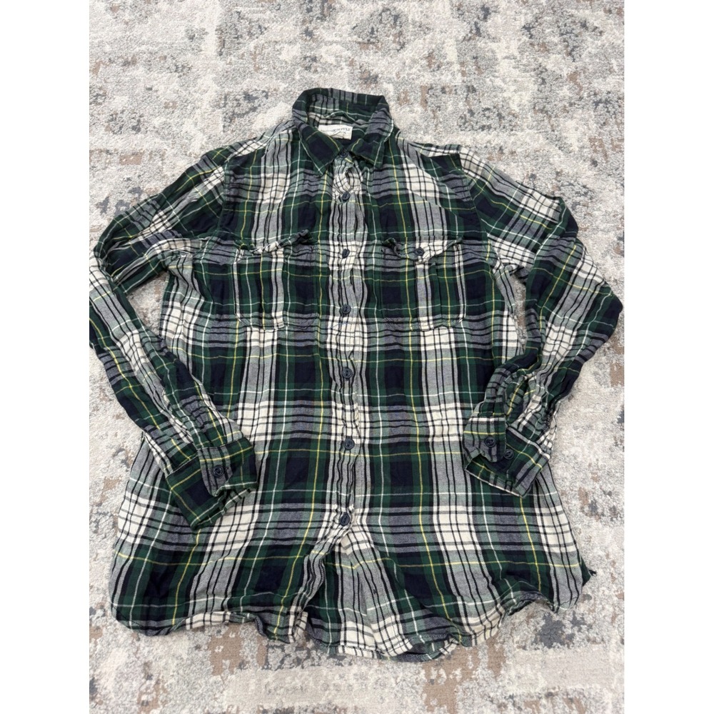 Denim & Supply Ralph Lauren Green Plaid Flannel Shirt Mens Small S